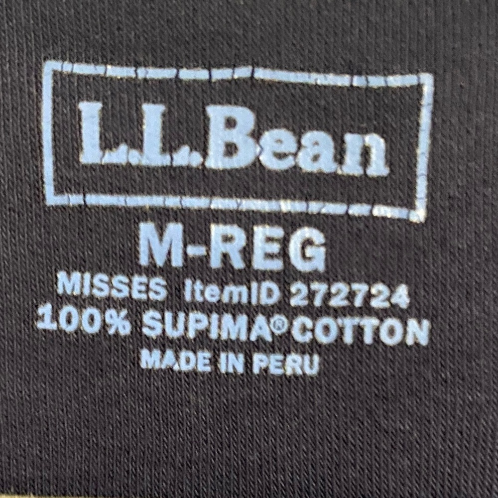 L.L. Bean Women's Supima Cotton
Nightgown V-Neck Three-Ouarter-Sleeve; Size M - Picture 8 of 10